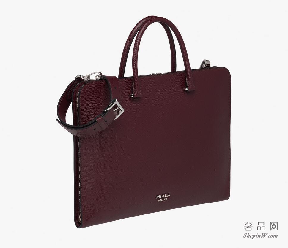 Prada Saffiano Cuir皮革公文包 2VN006_2FAD_F0403