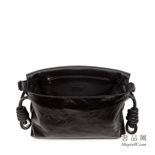 loewe罗意威Flamenco Flap Bag 黑色 325.35.P74