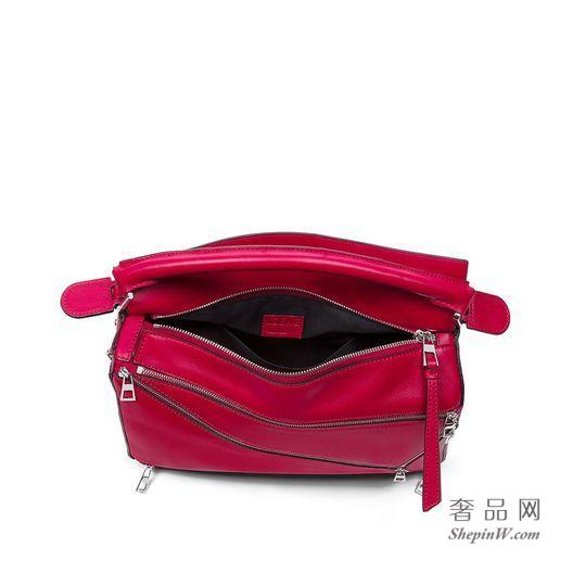 loewe罗意威 Puzzle Zips Bag 胭脂红 326.30.K74