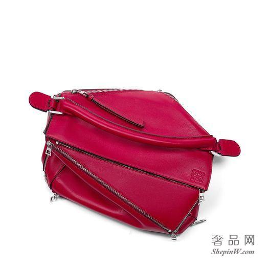 loewe罗意威 Puzzle Zips Bag 胭脂红 326.30.K74