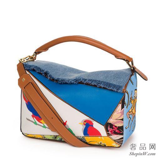 loewe罗意威 Puzzle Paulas Ibiza Bag Multicolour 370.99.K74