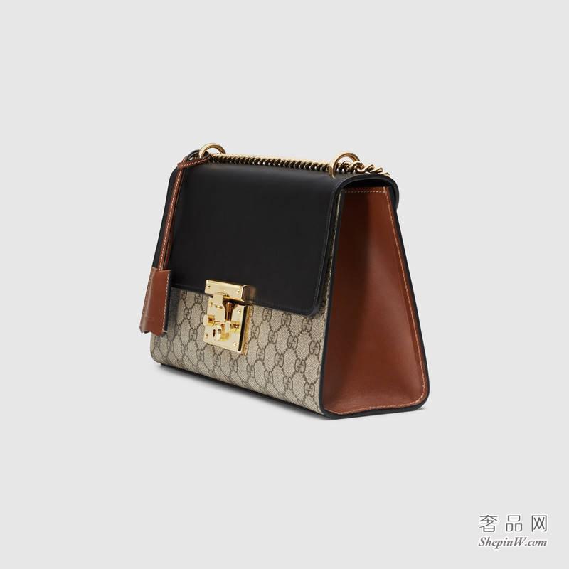 Gucci Padlock GG Supreme 肩背包409486 KLQJG 9785