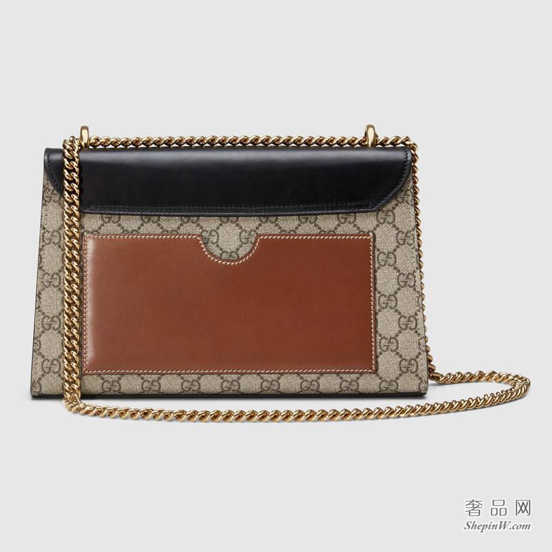 Gucci Padlock GG Supreme 肩背包409486 KLQJG 9785