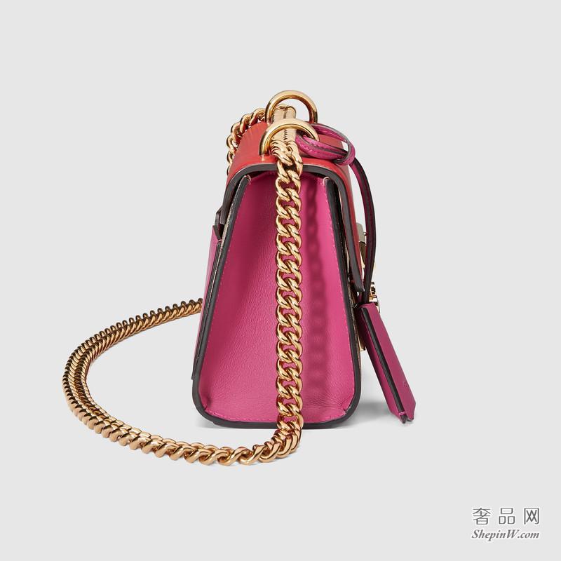 Gucci Padlock GG Supreme高级人造革肩背包409487 KLQIG 9784