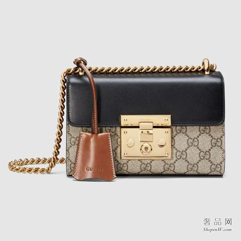 Gucci Padlock GG Supreme肩背包409487 KLQJG 9785