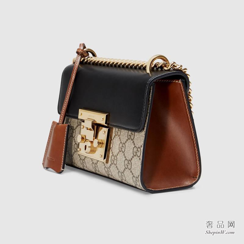 Gucci Padlock GG Supreme肩背包409487 KLQJG 9785