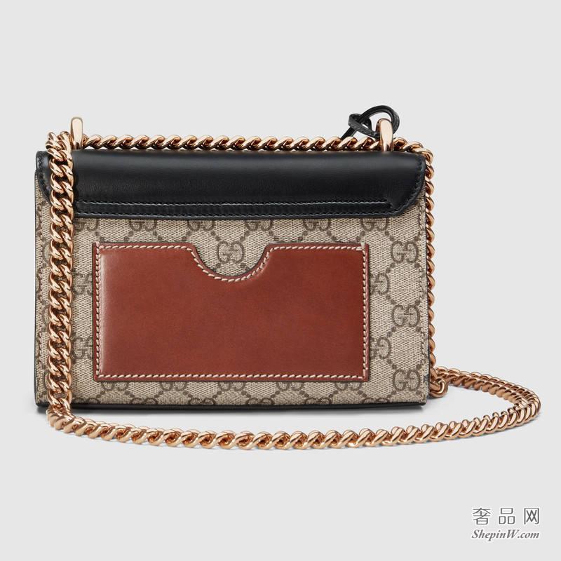 Gucci Padlock GG Supreme肩背包409487 KLQJG 9785