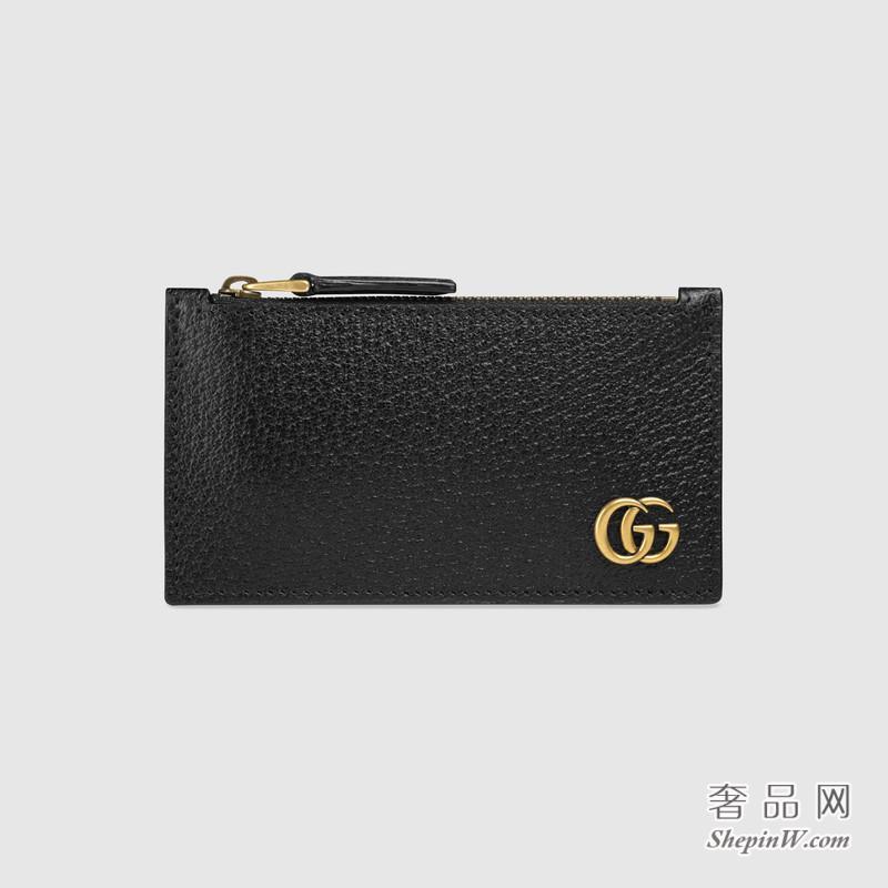 Gucci GG Marmont真皮卡片夹 435304 DJ20T 1000