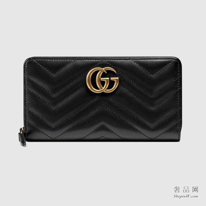 Gucci GG Marmont全拉链式皮夹443123 DRW1T 1000