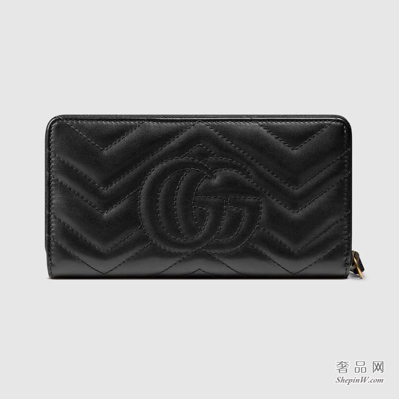 Gucci GG Marmont全拉链式皮夹443123 DRW1T 1000