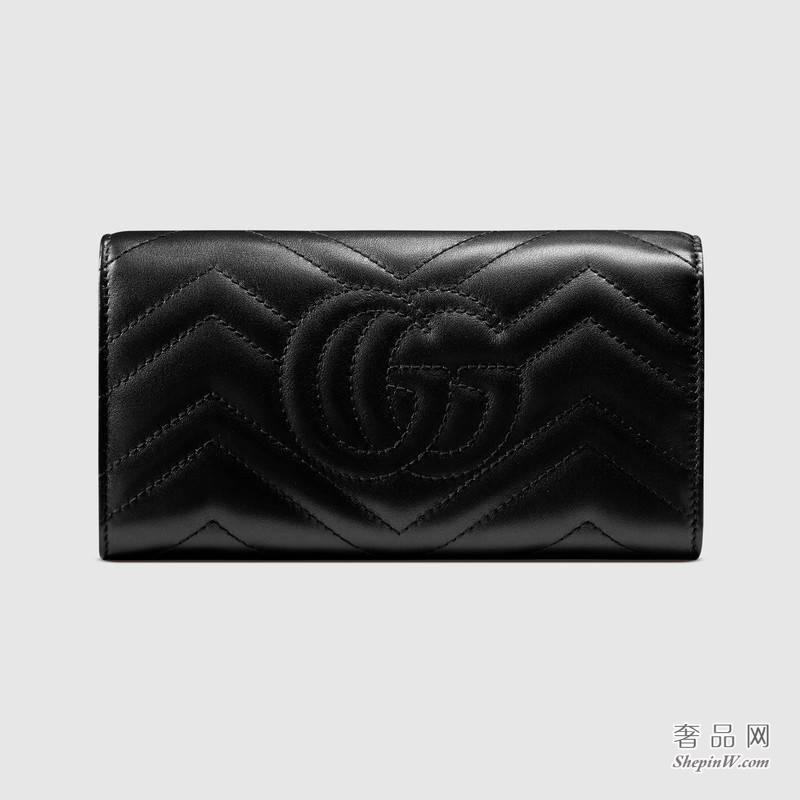 Gucci GG Marmont长款皮夹443436 DRW1T 1000