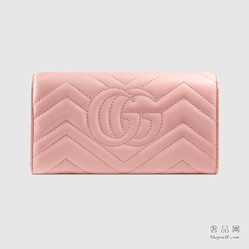 Gucci GG Marmont长款皮夹443436 DRW1T 5909