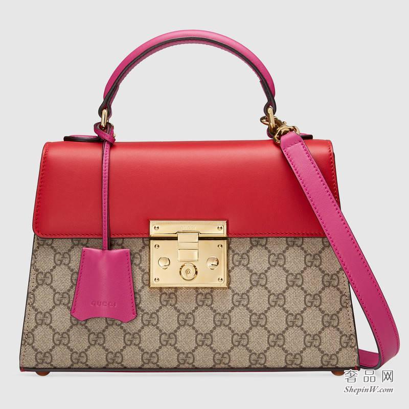 Gucci Padlock GG Supreme 手提包453188 KLQIG 9784