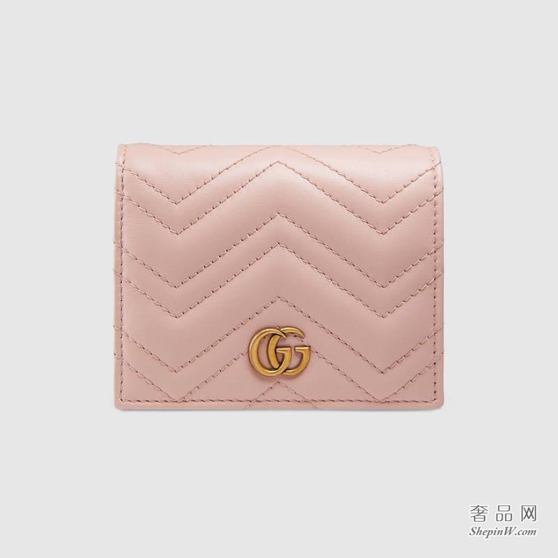 Gucci GG Marmont卡片夹款号466492 DRW1T 5909