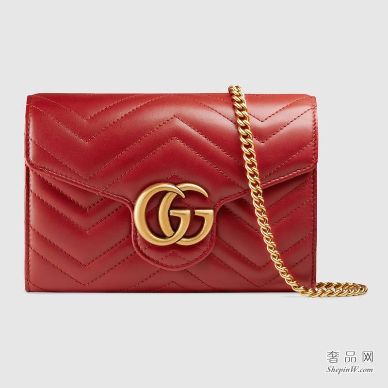 Gucci GG Marmont绗缝迷你手袋474575 DRW1T 6433