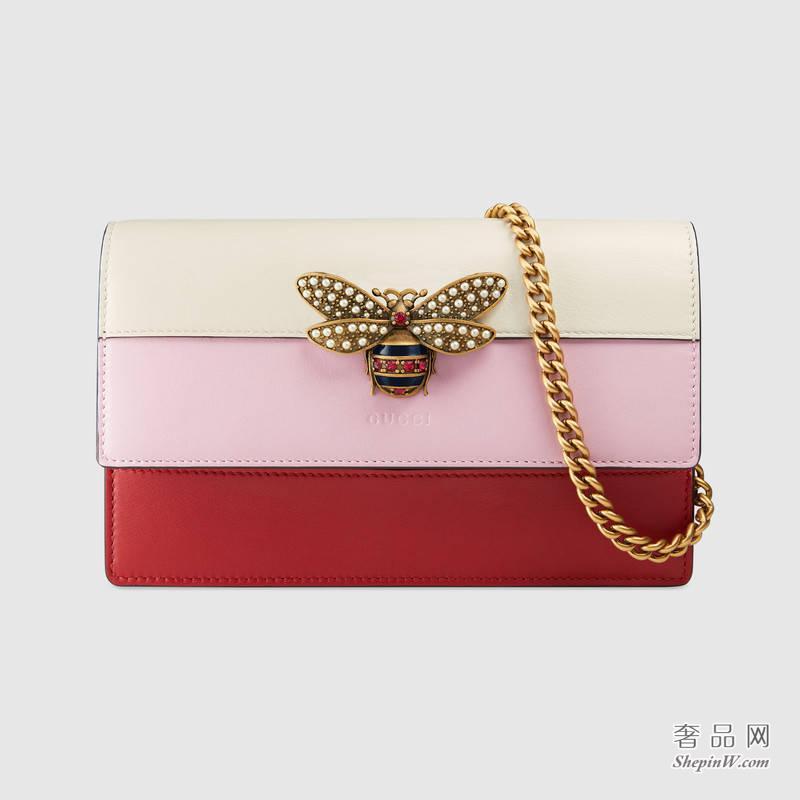 Gucci Queen Margaret真皮迷你手袋 476079 DYWPT 8057