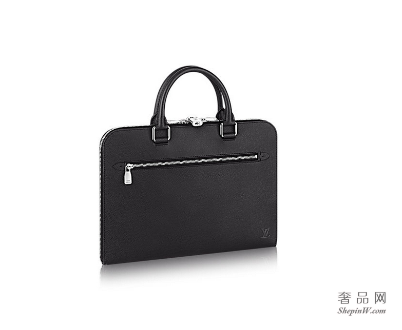 路易威登 Porte-Documents Slim 公文包 M30628 黑灰色