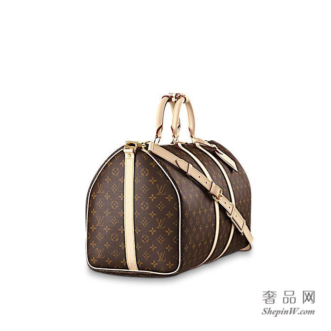 路易威登 KEEPALL 55 旅行袋（配肩带）M41414