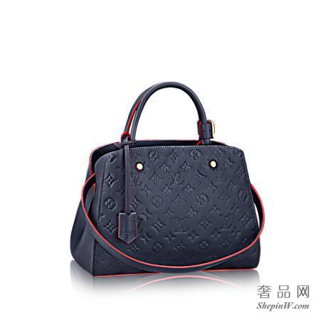 路易威登 MONTAIGNE 中号手袋 M42746 海军红色