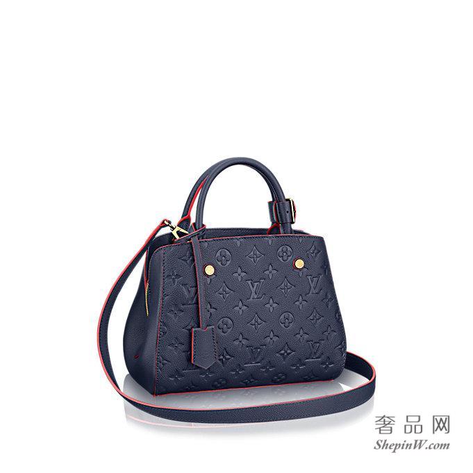 路易威登 MONTAIGNE BB 手袋 M42747 海军红色