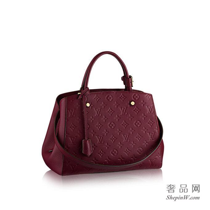 路易威登 MONTAIGNE 中号手袋 M43258 葡萄紫