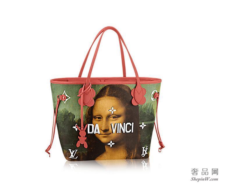 路易威登MASTERS-大师系列 Neverfull 中号手袋 M43373美人粉