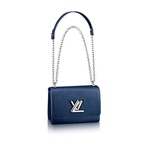 Louis Vuitton TWIST 中号手袋 M54317 Bleu Minuit
