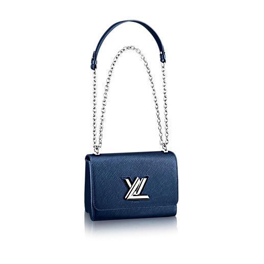 Louis Vuitton TWIST 中号手袋 M54317 Bleu Minuit