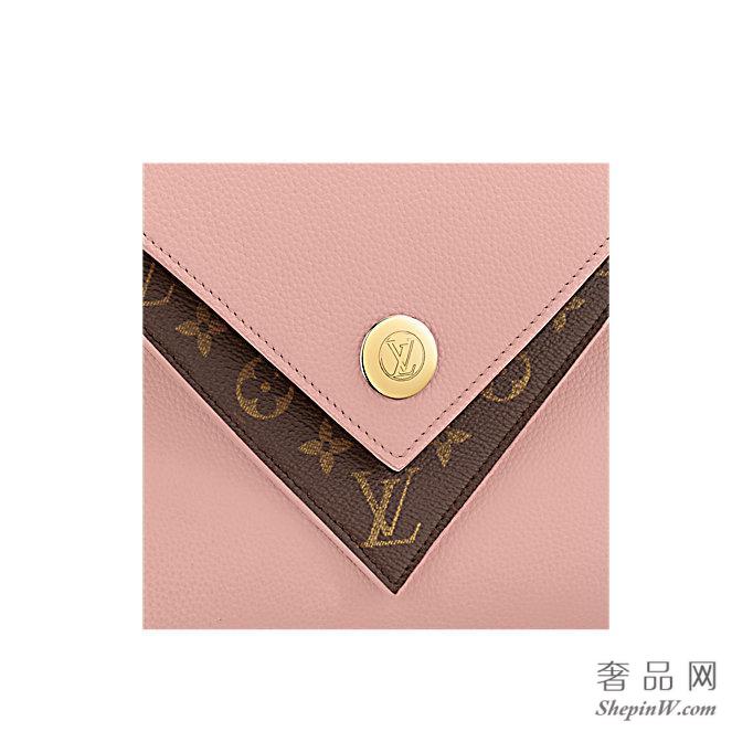 路易威登 细粒纹小牛皮与Monogram帆布 DOUBLE V 手袋 M54440