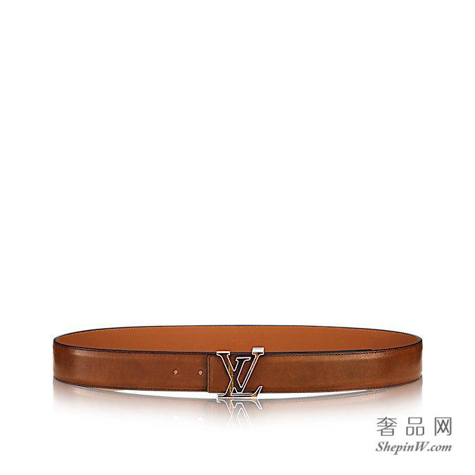 LV INITIALES INLAY 腰带 40CM M9349S 焦糖色