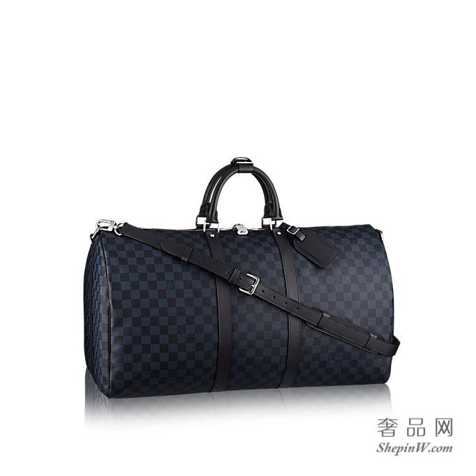 路易威登 KEEPALL 55 旅行袋（配肩带）N41356