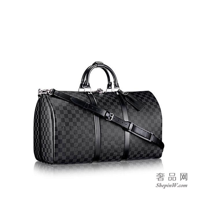 路易威登 KEEPALL 55 旅行袋（配肩带）N41413