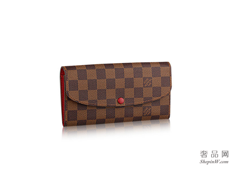 路易威登Damier Ebene 帆布 Emilie 钱夹 N63544