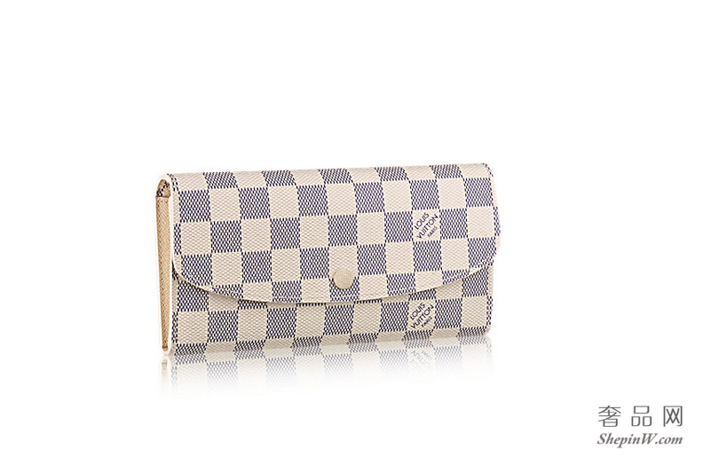 路易威登Damier Azur 帆布 Emilie 钱夹 N63546