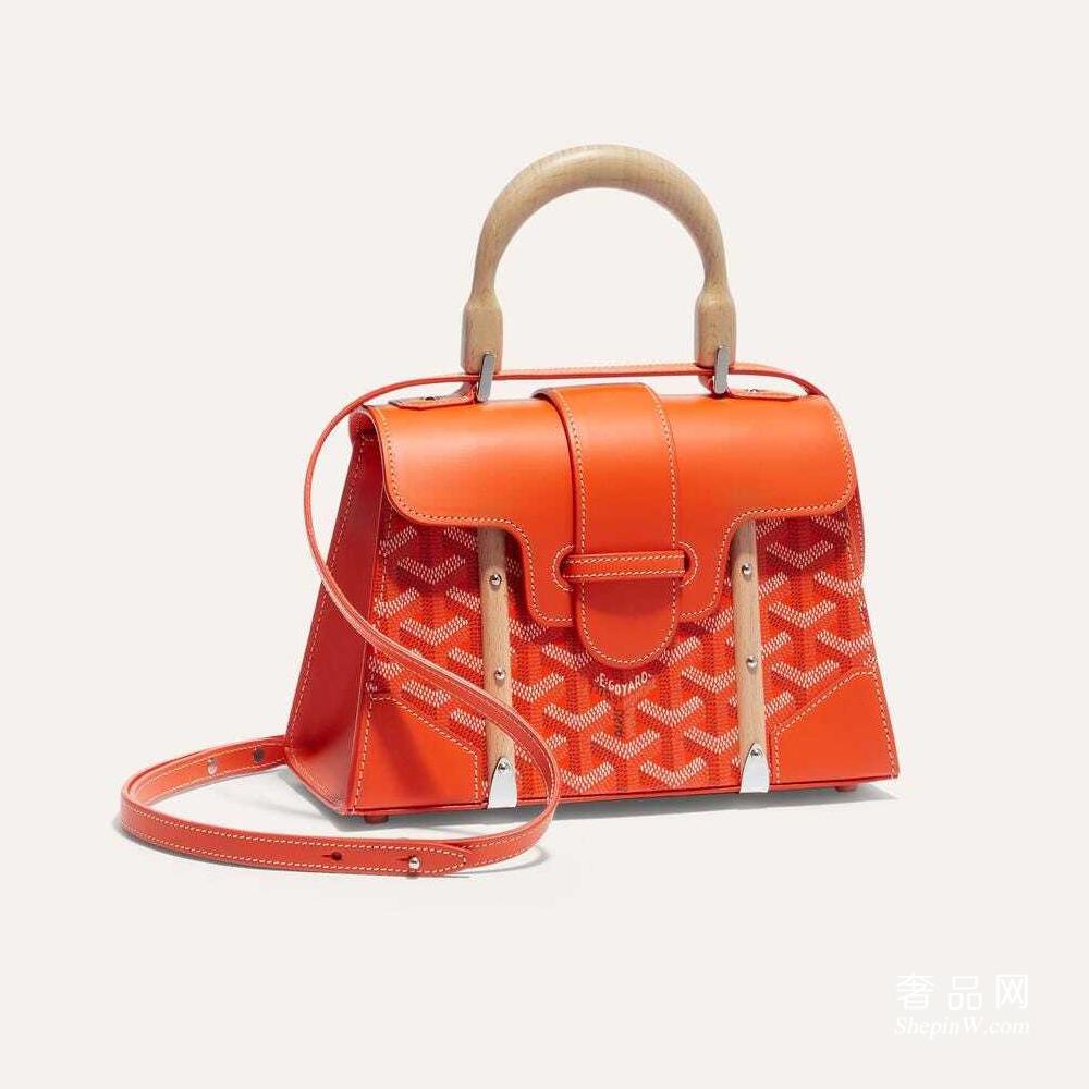 戈雅goyard官网旗舰店 goyard mini Saigon 戈雅西贡包迷你 橙色