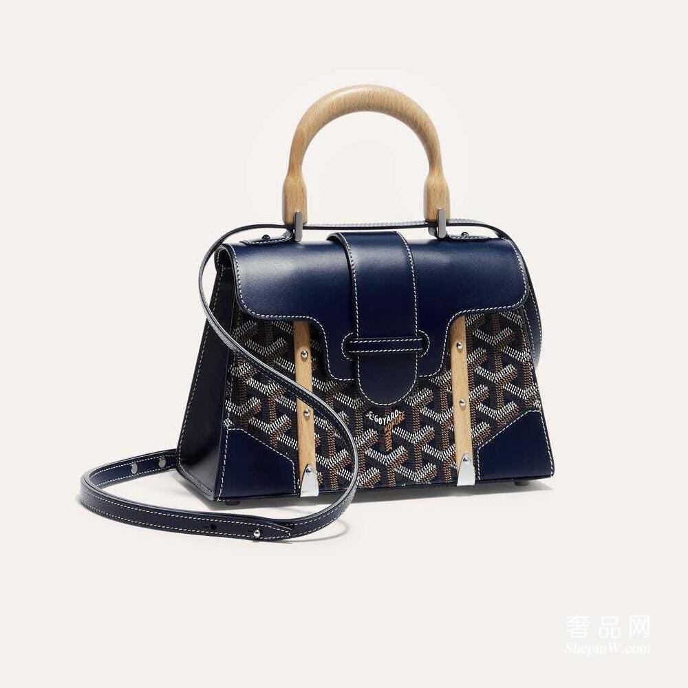 goyard 高雅德西贡包真假对比细节图 Saïgon 迷你包 深蓝色