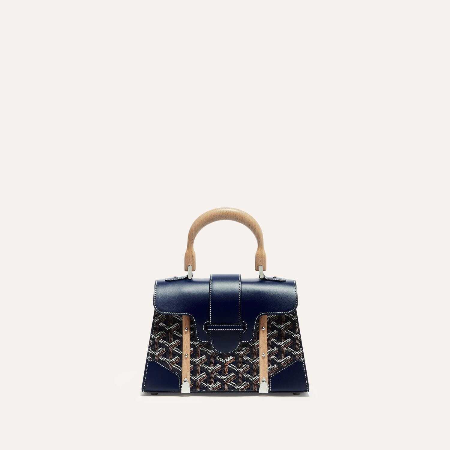 goyard 高雅德西贡包真假对比细节图 Saïgon 迷你包 深蓝色