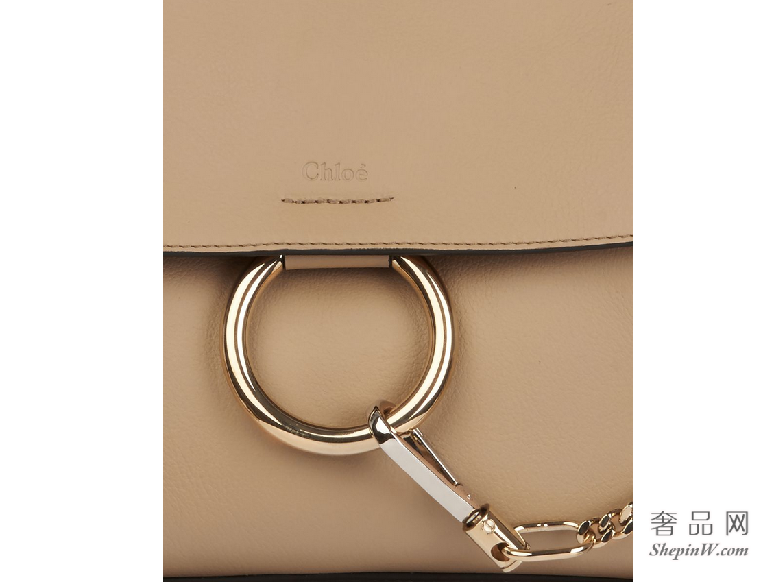 Chloé 小号Faye日用手袋 motty grey 光滑牛皮和麂皮牛皮两用手袋