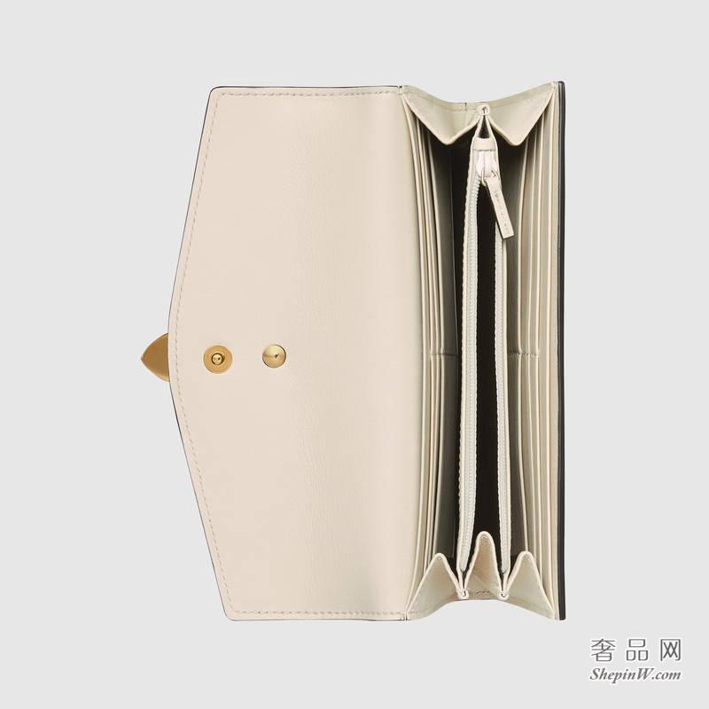 gucci Sylvie真皮长款皮夹 476084 CWLSG 8454