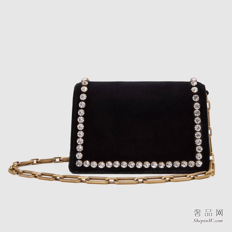 gucci Broadway天鹅绒迷你手袋 489218 9FRET 8114