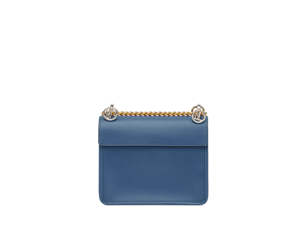 Fendi KAN I LOGO深蓝色手袋中号MINI