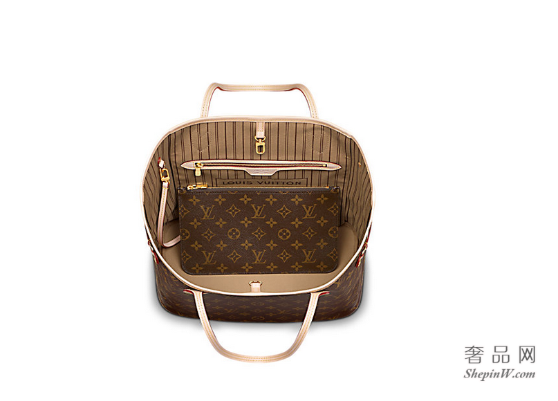 路易威登 Neverfull 中号手袋 M40995 米黄色