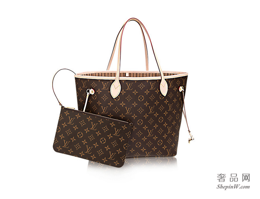 路易威登 Neverfull 中号手袋 M40995 米黄色