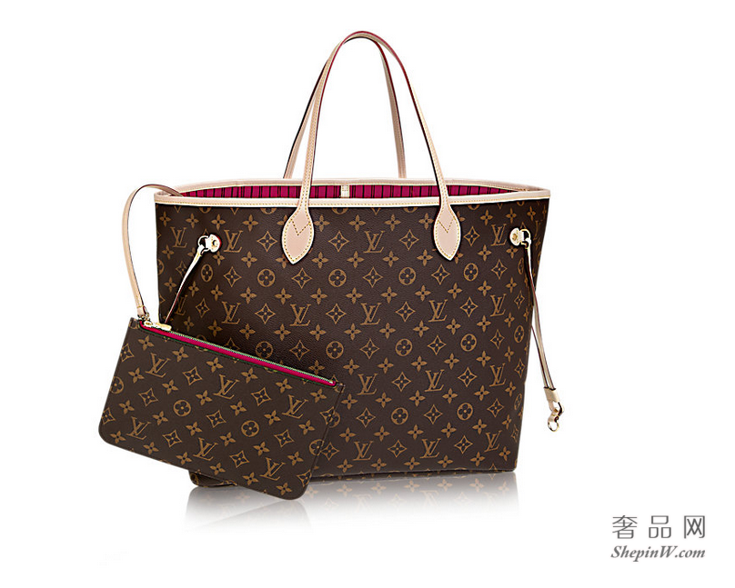 路易威登 Neverfull 大号手袋 M41180 牡丹粉