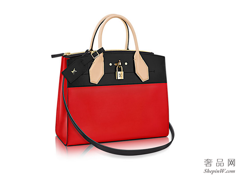 louis vuitton  City Steamer 中号手袋M42594 红色