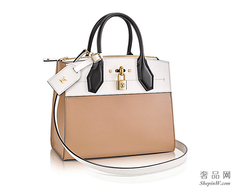 louis vuitton 光滑小牛皮City Steamer 大号手袋 M42622