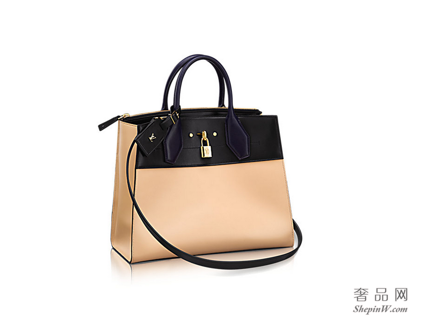 louis vuitton  City Steamer 中号手袋M51036 Vanille Noir