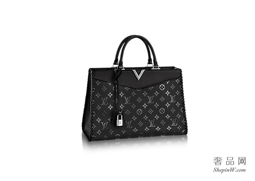 路易威登LOUIS VUITTON  Very Tote 拉链手袋 M54147黑色