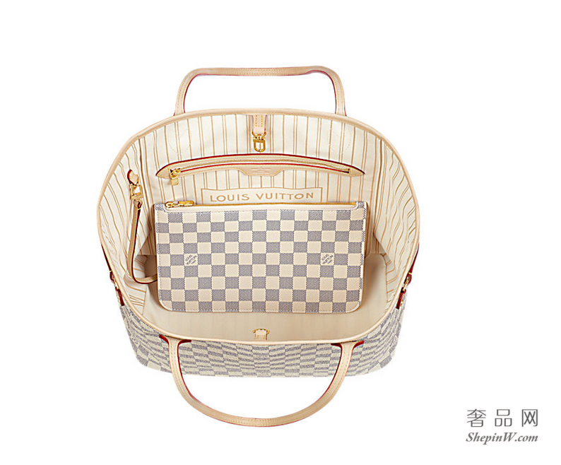 路易威登 Neverfull 中号手袋N41361 米黄色