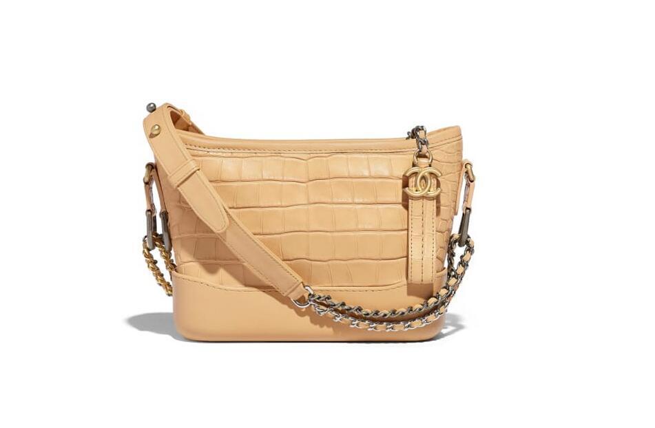 香奈儿CHANEL'S GABRIELLE Small Hobo Bag 短吻鳄鱼皮小号流浪包